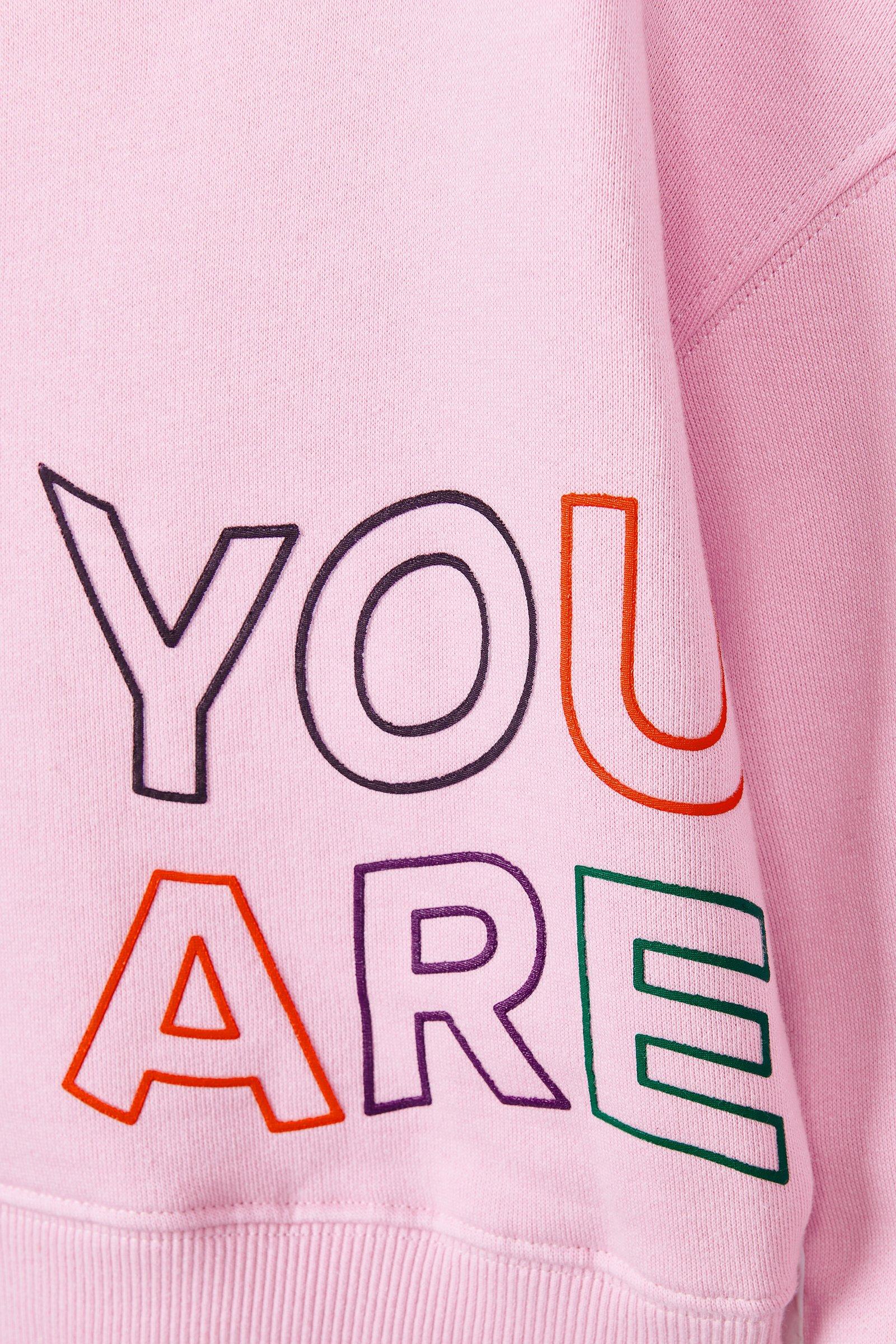 Roze capuchon sweater sale